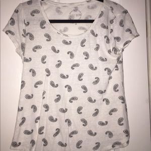 Short sleeve Lucky Brand printed paisley T shirt